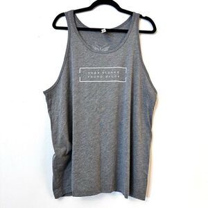 NWOT Bella + Canvas Triblend Collection Yoga Stoned Graphic Tank Top Gray XL